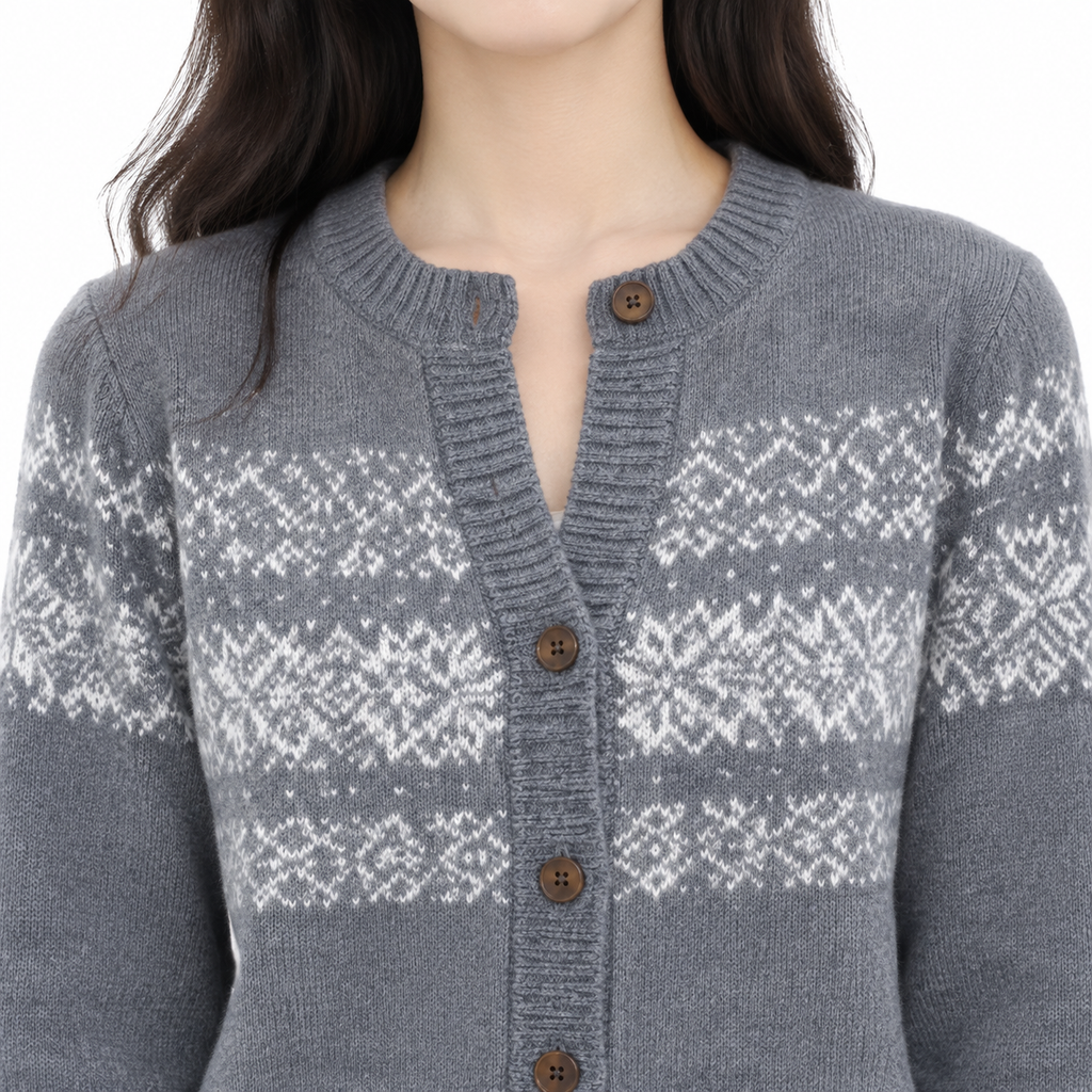 The Margot Patterned Cardigan & Trouser Set - 套装 - upper detail