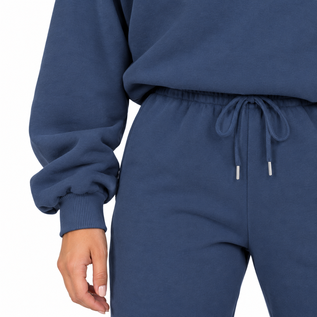 The Manon Sweatshirt & Jogger Set - Slate Blue - Slate Blue · Cuff and waist