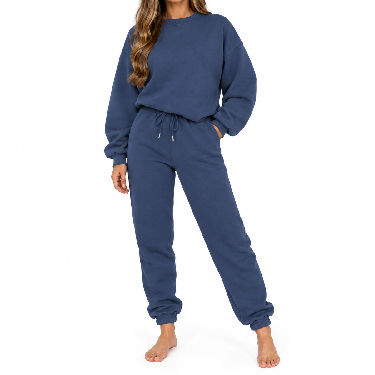 The Manon Sweatshirt & Jogger Set - Slate Blue - Slate Blue · Main