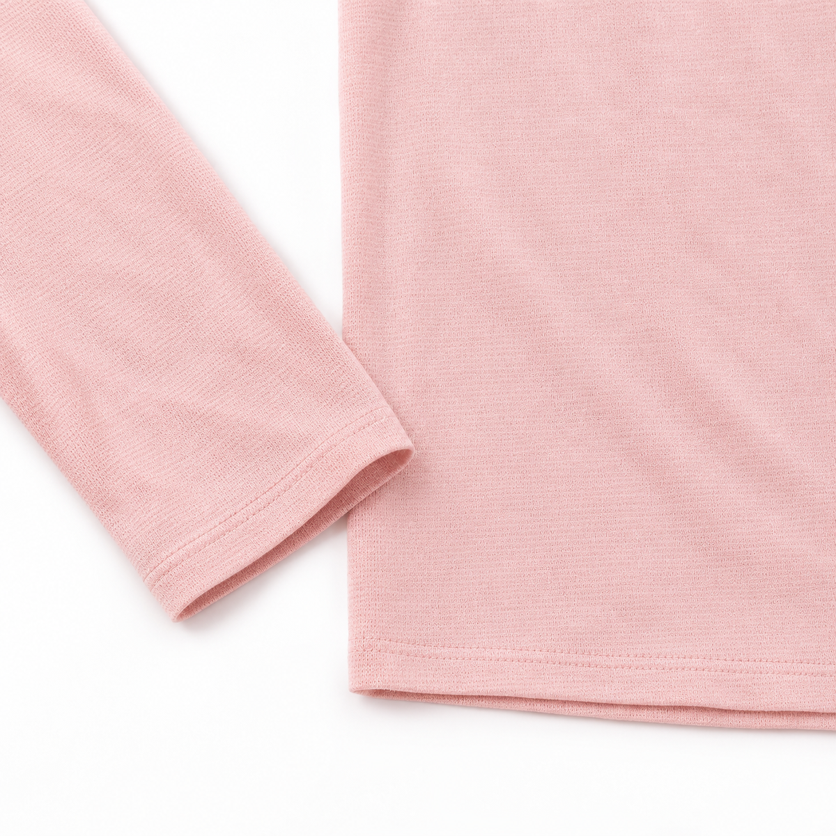 The Noemie Long-Sleeve Lounge Set - Pink - Pink · cuff hem detail